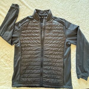 Men's Gray Quilted Jacket